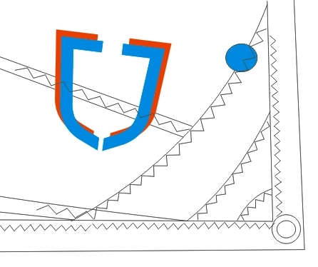 [3563] Opti J Sails (Classic Blue: -95 lbs)