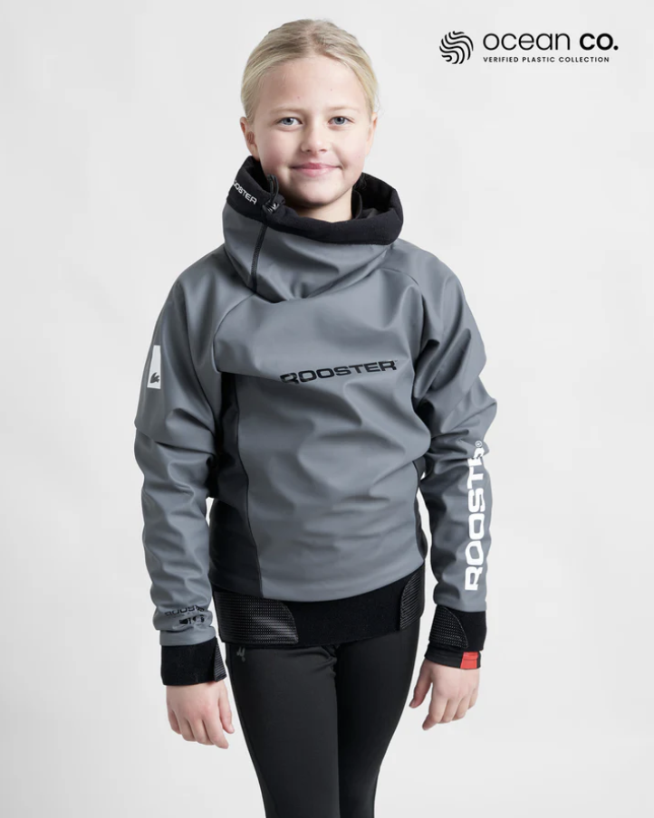 [6367] Rooster Junior Pro Lite Aquafleece Top (JM, Grey)