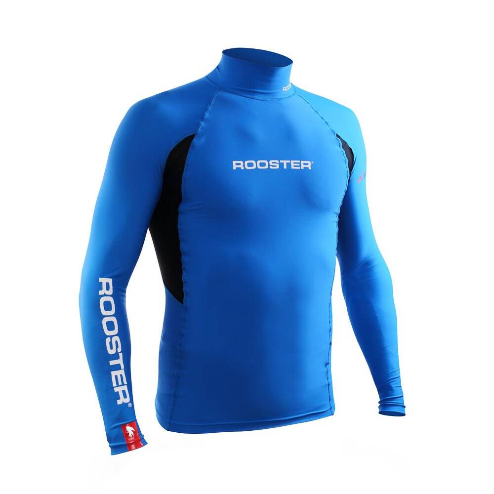 [7402] Rooster Junior Rash Top - Long Sleeved (Blue)