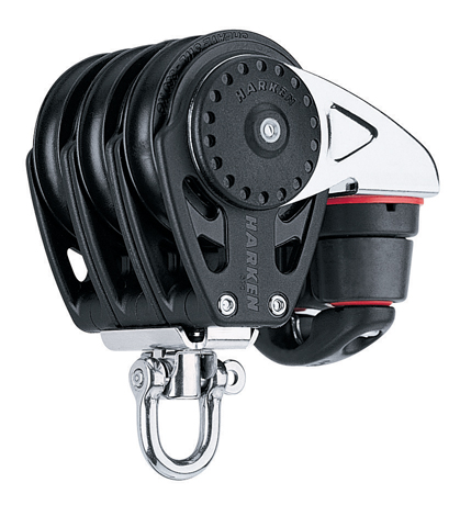 Harken 57mm Triple Block w/Swivel, Cam Cleat