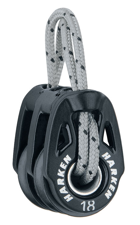 [2436] Harken 18mm Fly Soft-Attach Dbl Block